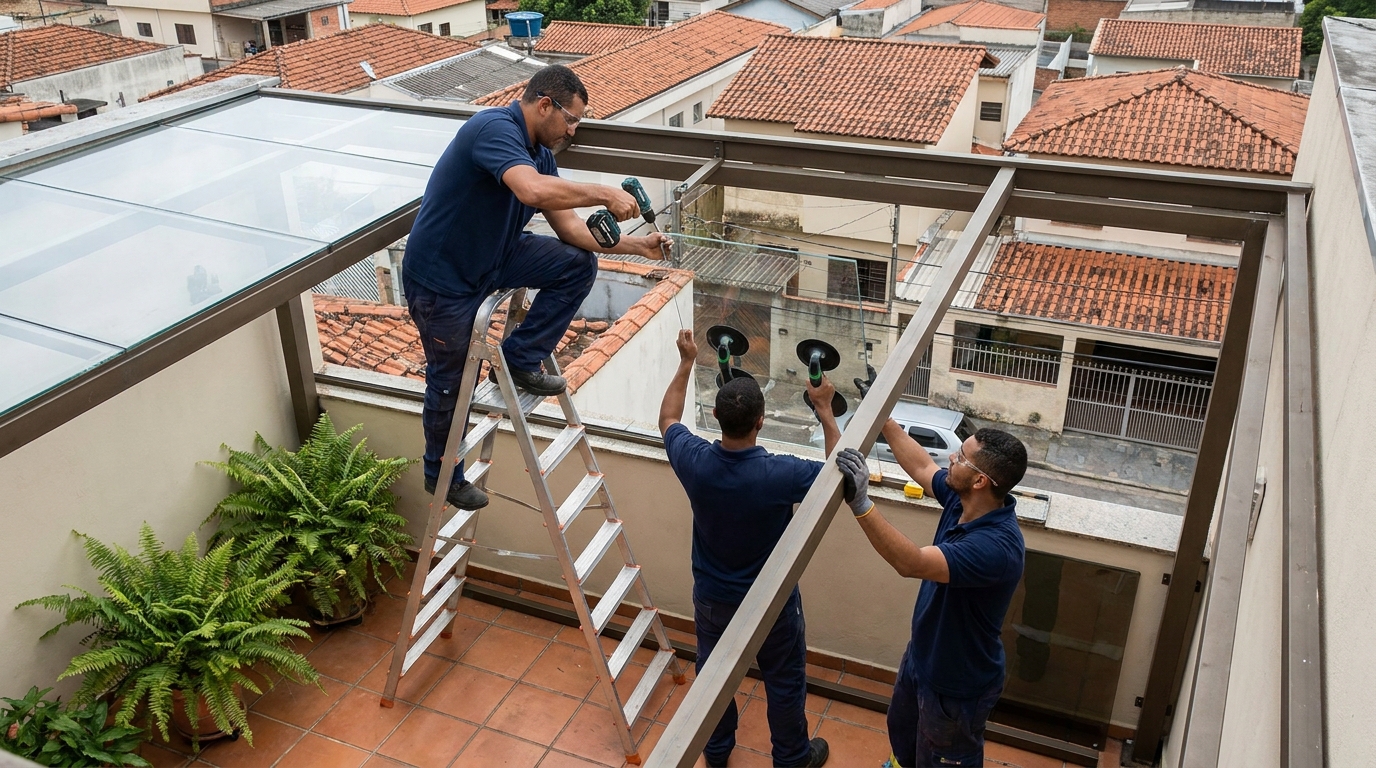 Cobertura de Vidro em Diadema‑SP